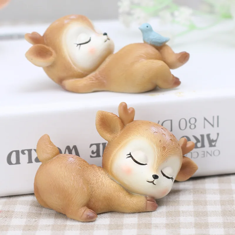Мультяшный олень детский сон формы DIY искусственная фигурка сказочное украшение