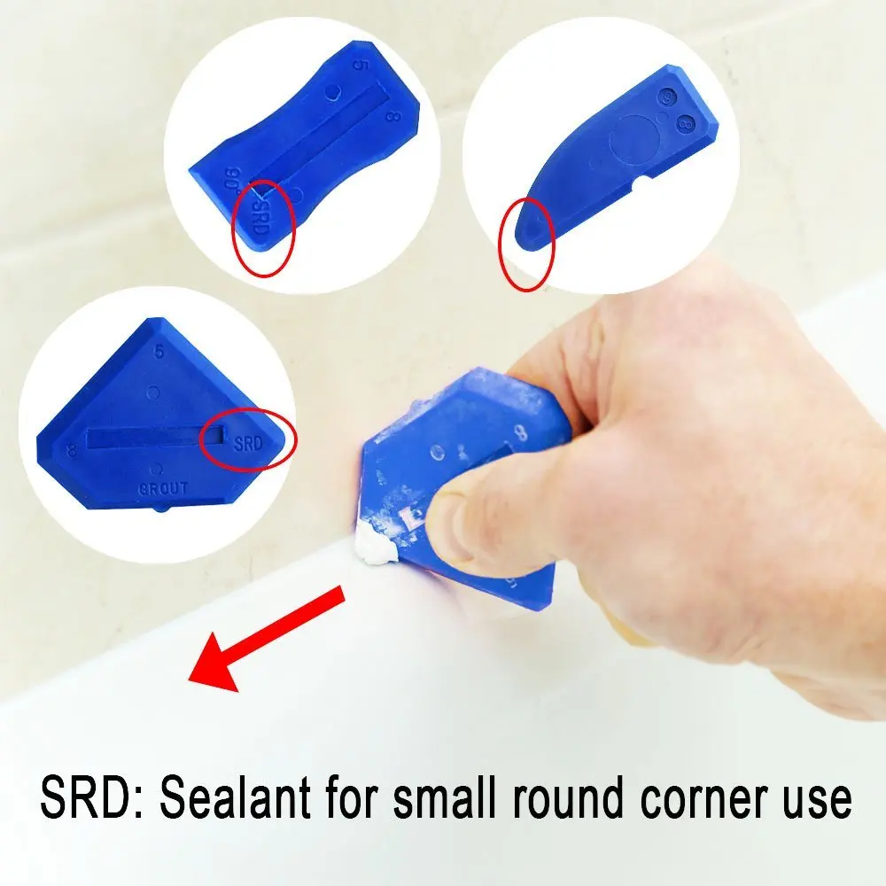 

Free Shipping 2pcs 360 Degree SEALANT ROTATING NOZZLES and 1set Easy Work Silicone Grout Finisher and Removal Tool