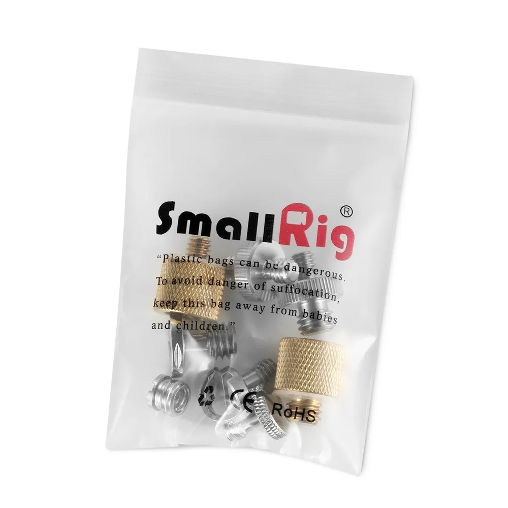 Комплект винтов SmallRig (8 шт.) с двойной головкой винтовой Резьбовой Адаптер для