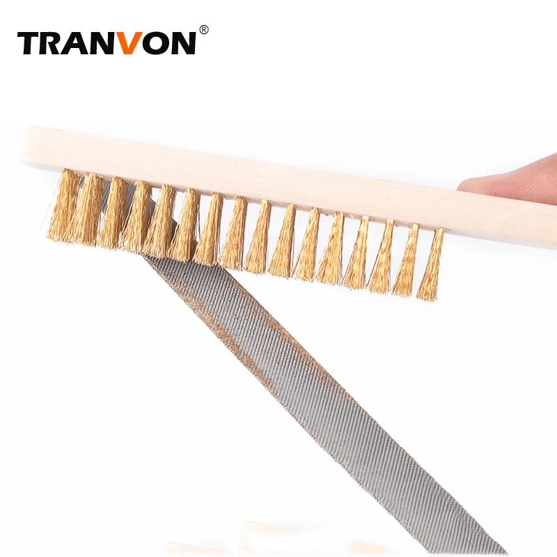 TRANVON 10 шт. пыльная щетка для промышленности латунная проволочная полировки