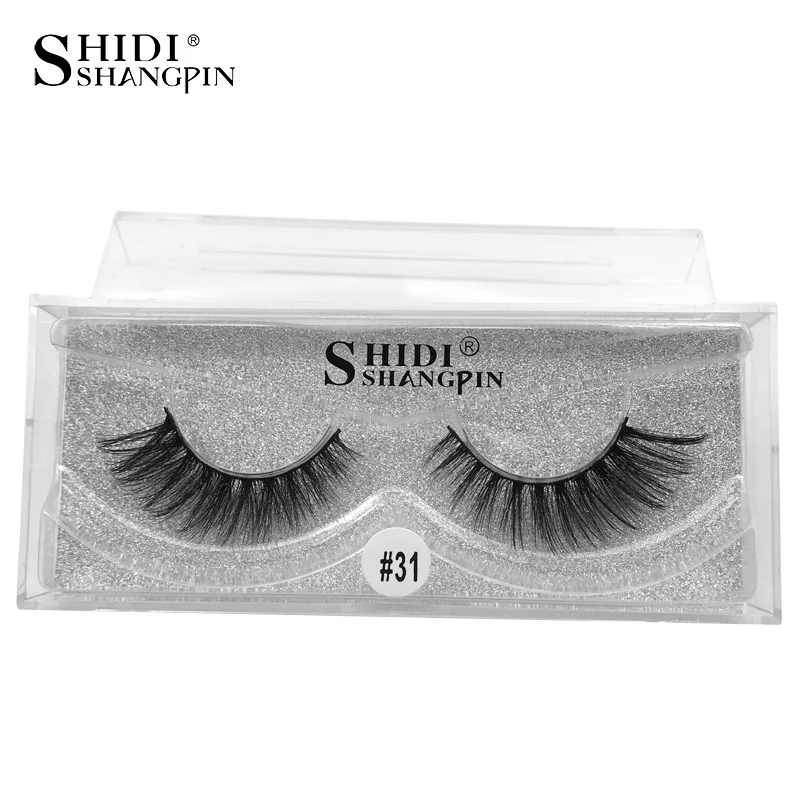 SHIDISHANGPIN 1 pair mink eyelashes natural long 3d lashes hand made false full strip eyelash extension | Красота и здоровье