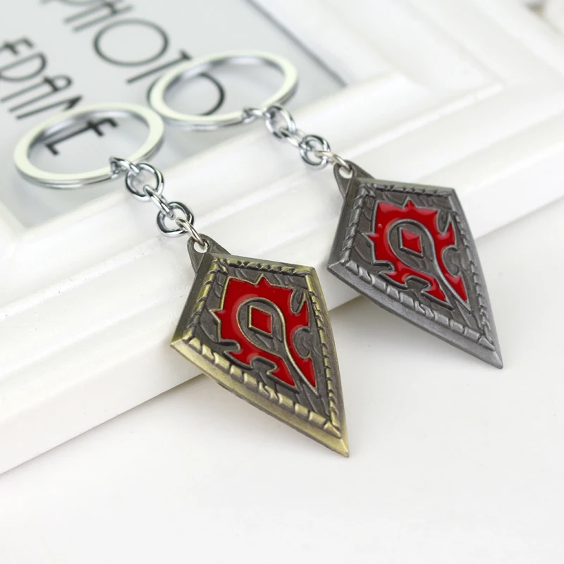 Горячая Распродажа BLZ игра World Of брелок для ключей Warcraft Выгравированный WOW металлический брелок с логотипом для мужчин Прямая поставка