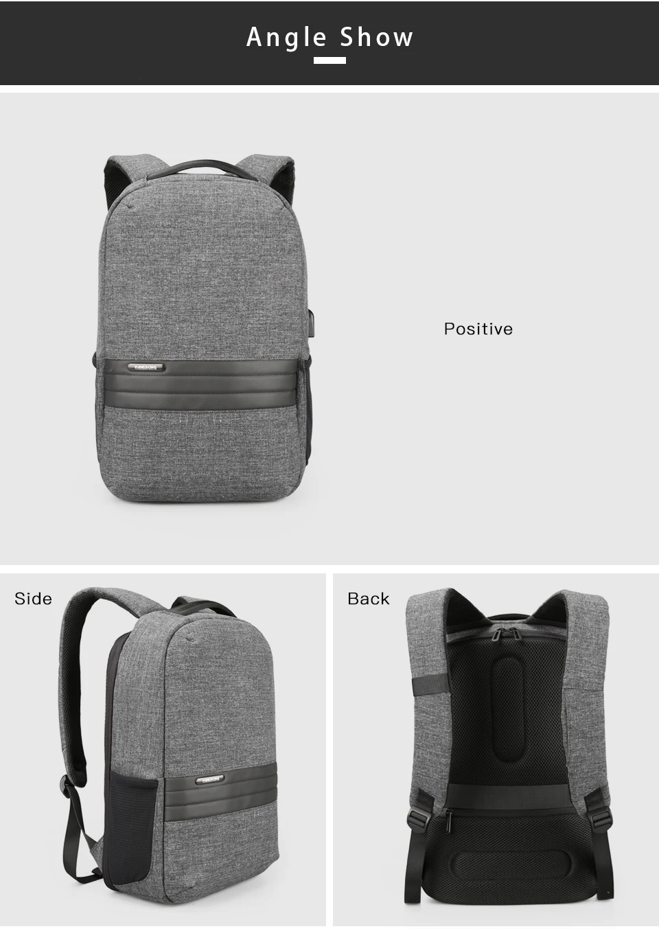 Kingsons сумка для ноутбука 15,6 для мужчин женщин водонепроницаемый Mochila ноутбук 15 дюймов рюкзак для ноутбука повседневный рюкзак с двойным плечом