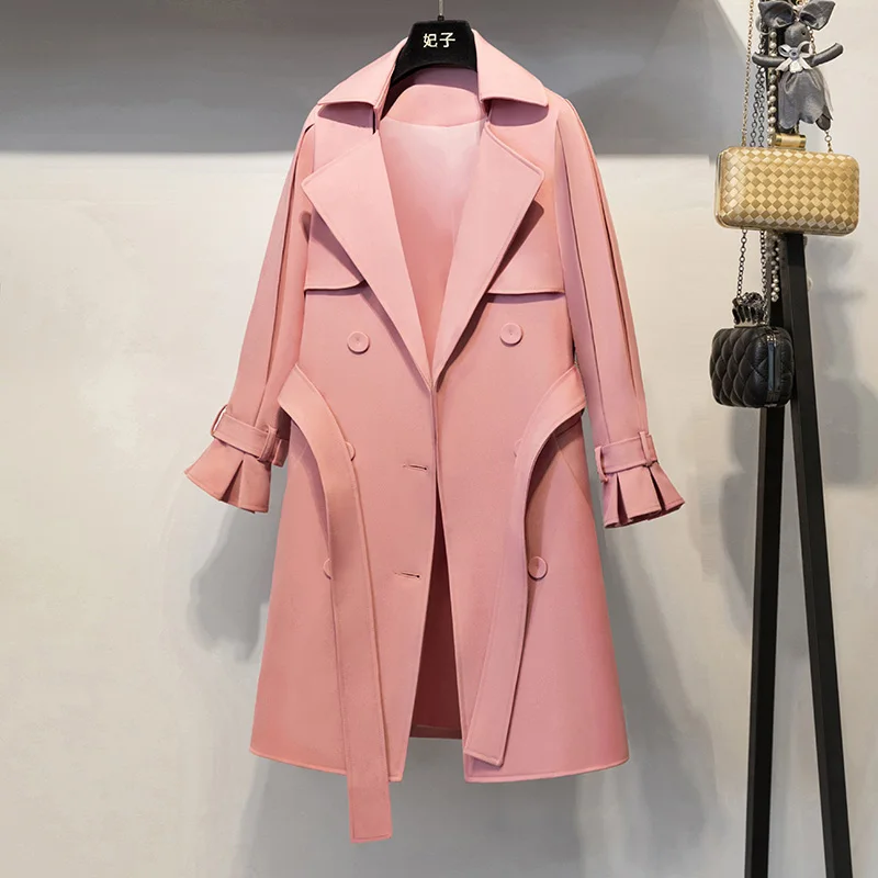Новая женская одежда осенняя Женская куртка пальто для женщин Harajuku розовая