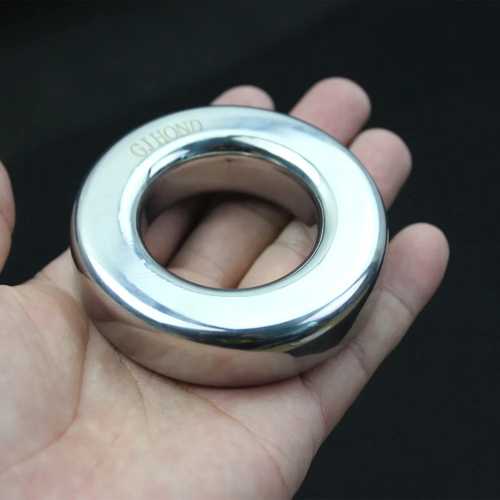 7 размеров мужской мошонку кулон из нержавеющей стали Cockrings тяжелые яички вес