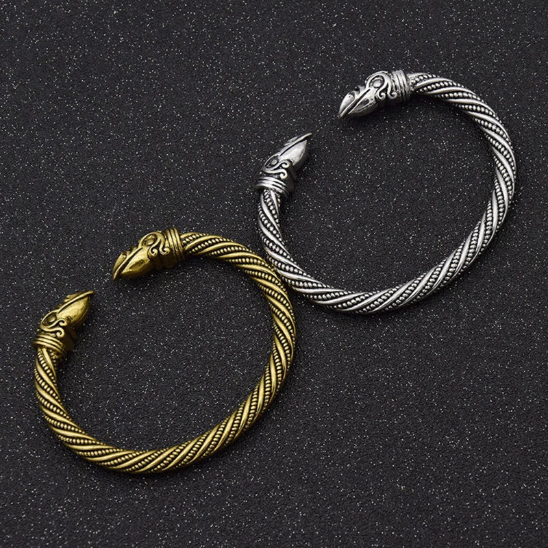 Модные ворона мужской браслет Викинг ювелирное изделие подарок скандинавской в