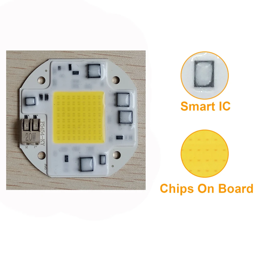 10 шт. AC80V 260V led cob чип 20 Вт 30 50 вход умный ic для Diy прожектор наружный настенный