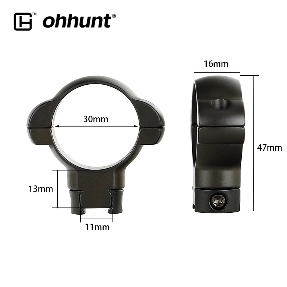 Ohhunt 25 4 мм или 30 диаметр стальной прицел для охотничьей винтовки кольцо Маунт