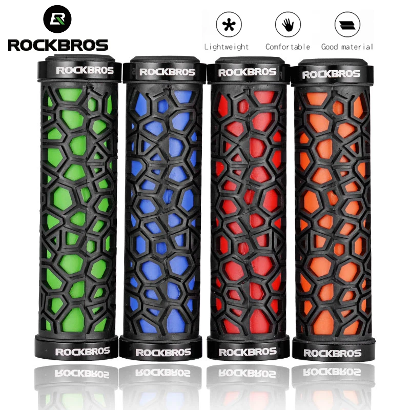 ROCKBROS MTB для велосипедов мотоциклов руля велосипеда рукоятки резиновый замок