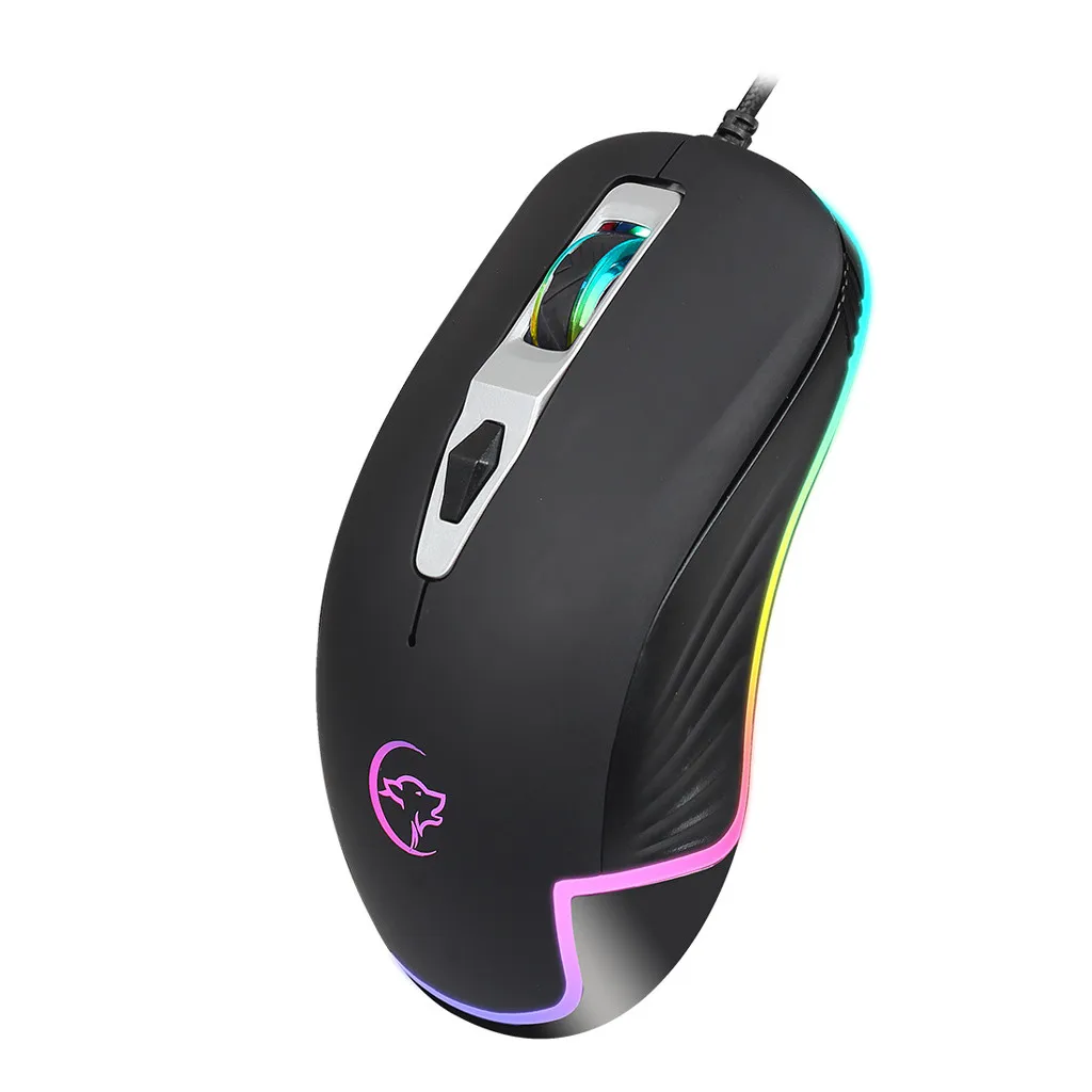 VOBERRY G827 USB Ergonomics Game Mouse RGB 6 Backlight Macro Program Button Black Machine|Мыши| |