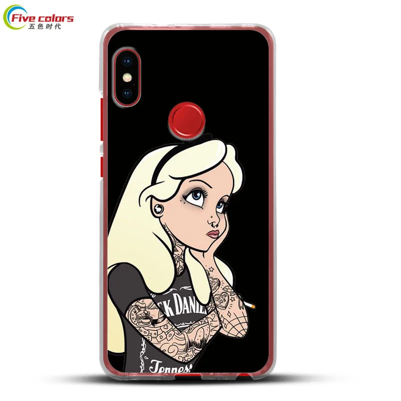 Мягкий чехол для Xiaomi Mi A2 силиконовый мягкая броня бампер с мультяшным рисунком