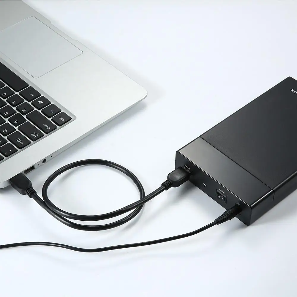

High Speed 2.5Inch/3.5Inch USB3.0 SATA 1153E Hard Disk Drive Box External HDD Enclosure Case with Power Adapter Accessories