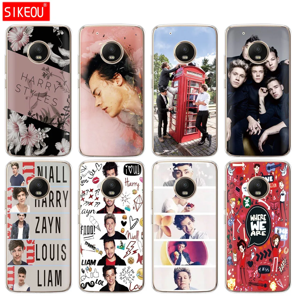 Силиконовый чехол для телефона Motorola Moto G6 G5 G5S Z2 Z3 PLAY PLUS X4 E4 E5 C One Direction Гарри