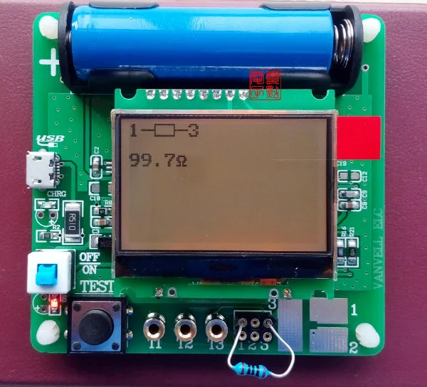 Новинка 3,7 в версия индуктора конденсатора ESR метр DIY MG328 Многофункциональный транзисторный тестер