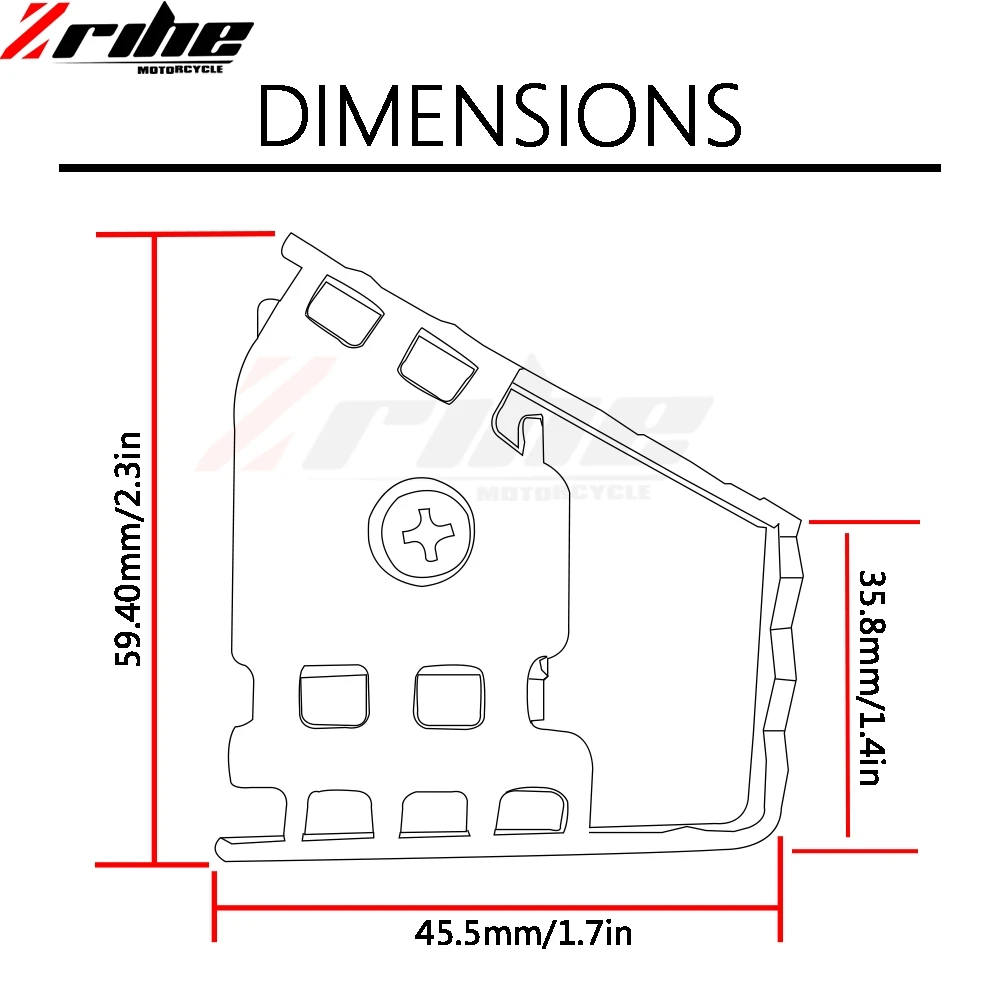 Мотоцикл ножной тормозной рычаг расширение заднего тормоза Peg Pad увеличить