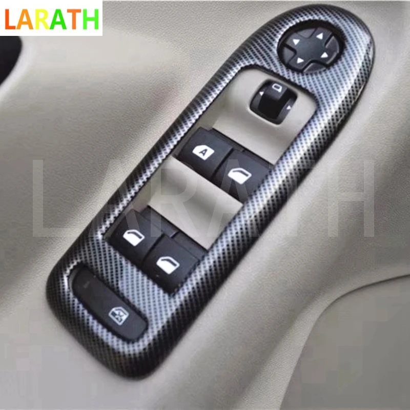 Для Citroen Elysee 2014 2015 2016 ABS углеродное волокно краска средняя внутренняя дверная
