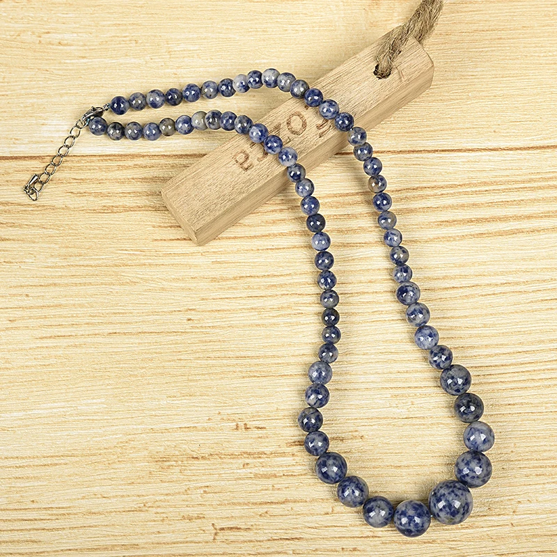 

Full and round in shape Light blue colorful candy Aquamarine jewelry aesthetically series necklace,