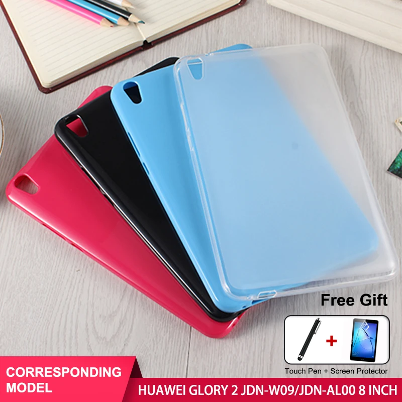 

SZOXBY For Huawei Glory Flat 2 8 Inch Protective Cover JDN-W09 JDN-AL00 TPU Shell Silicone Sleeve Shockproof Anti-Fall Shell