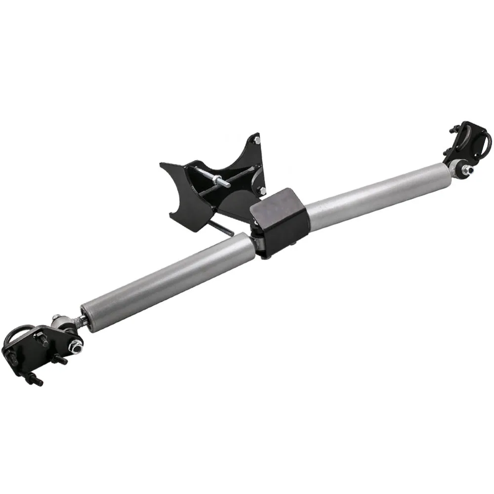 Dual Steering Stabilizer fit for Ford F250 F350 Super Duty 2005-2017 4WD 4x4 Fits models 2&quot-8&quot of suspension lift |