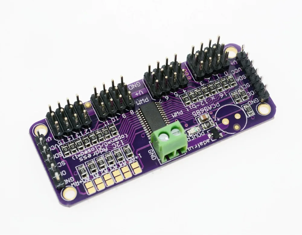 Умная электроника PCA9685 16 каналов 12 бит ШИМ сервопривод I2C интерфейс для Arduino Raspberry