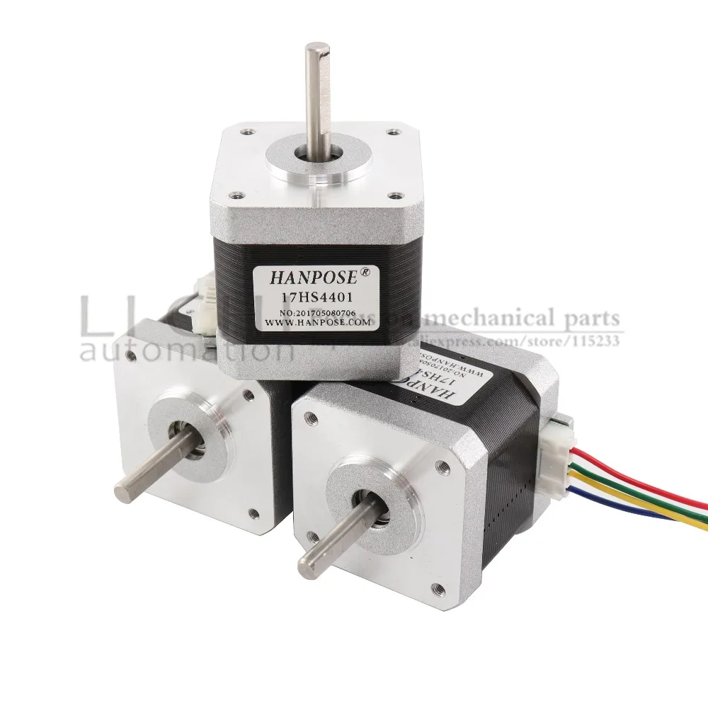 Шаговый двигатель Nema 17 42 40 мм мотор 42bygh 1.7A (17HS4401) 4 питающих провода для 3D-принтера |