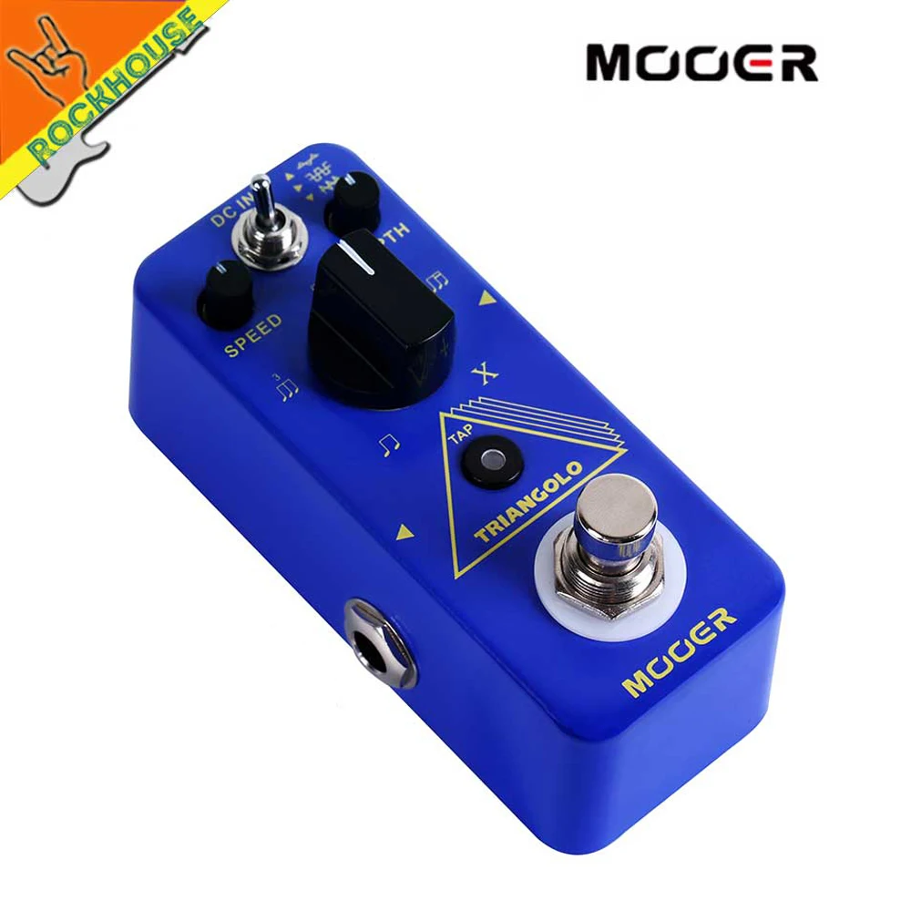 MOOER TRIANGOLO цифровая Педаль тремоло 3 выбираемые формы волны кран функция темпа 5
