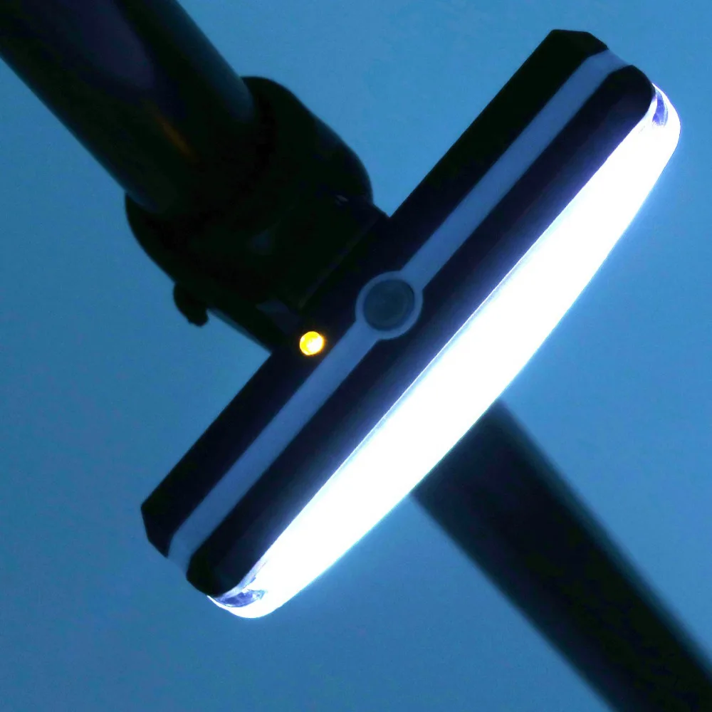 USB Перезаряжаемые светодиодный велосипед Велоспорт Передний Задний светильник 6