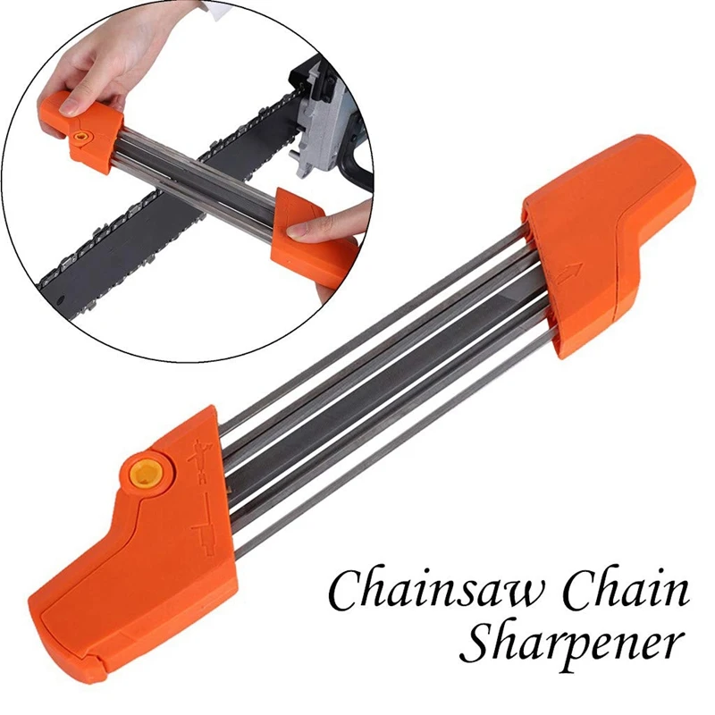 Manual Chainsaw Saw Chain Sharpener 5/32P 4.0Mm Replacement Grinding Tool Fast-Sharpening Sharp Filing Guide (Ora | Инструменты