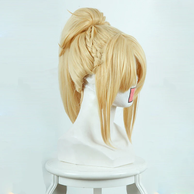 Высокое качество аниме Fate/Apocrypha Мордред парик термостойкие Sythentic волосы Косплей