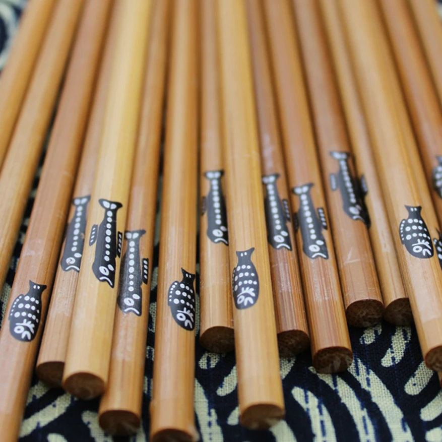 5 пар визуальных тач бриф в японском стиле бамбуковое палочки для еды посылка