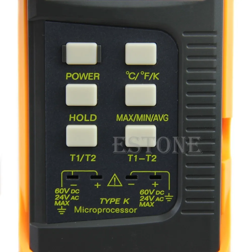 Двухканальный 2 K Type Цифровой Термометр термопары Датчик 1300c 2372f|thermocouple sensor|digital