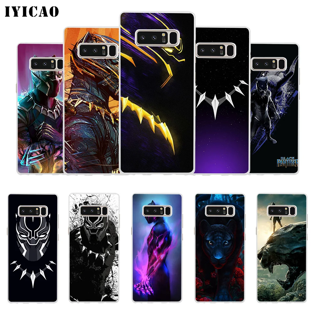 IYICAO Черная пантера Marvel movie Мягкий силиконовый чехол для телефона Samsung A5 A6 Plus A7 A8 A9 J3