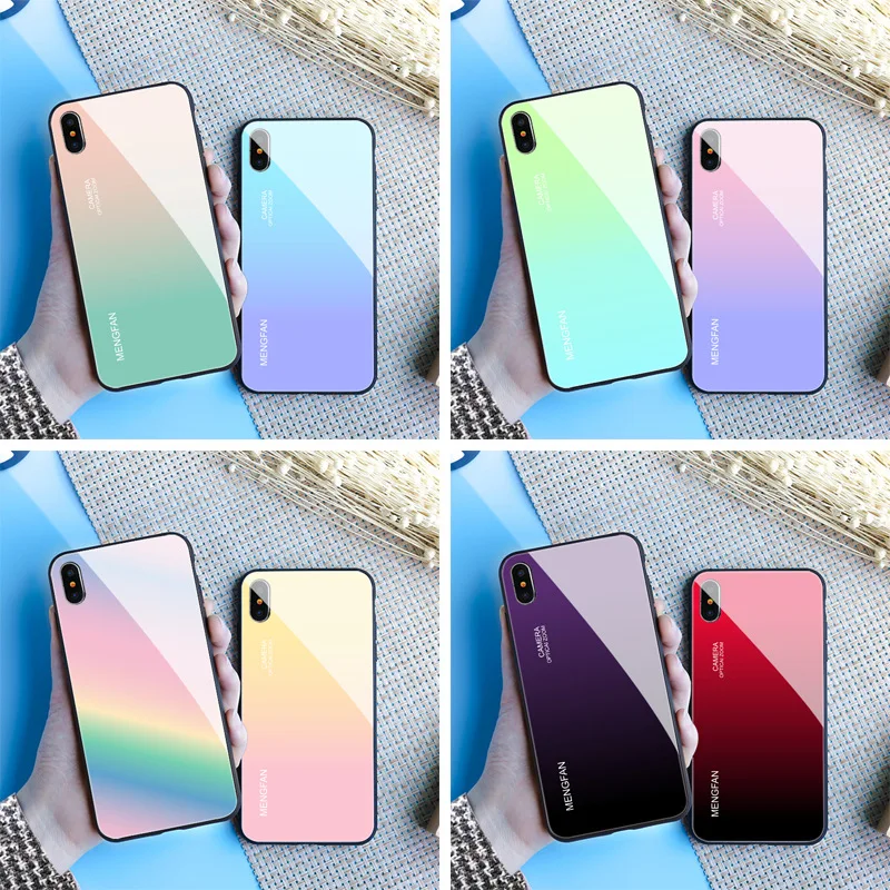 OTO-ALTER новые модные градиентные закалённое Защитное стекло для ipone 7/8/7 plus/8 plus/6/6s/6
