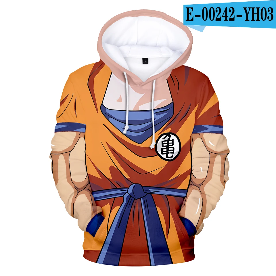 3D Hot Sale Dragon Ball Z 3D Hoodies Men/Women Harajuku Style Sweatshirt poleron Dragon Ball Anime Hoodie Pullover Streetwear - Цвет: 3D