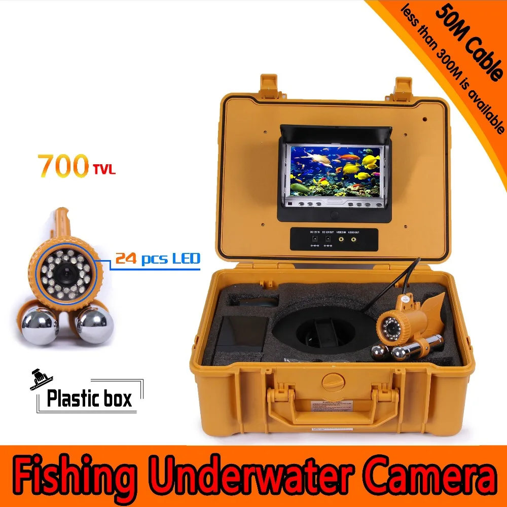 (1 комплект) 50 м кабель 7 дюймов TFT LCD Цвет Экран HD 600TVL CMOS 24 белый ИК светодиодный