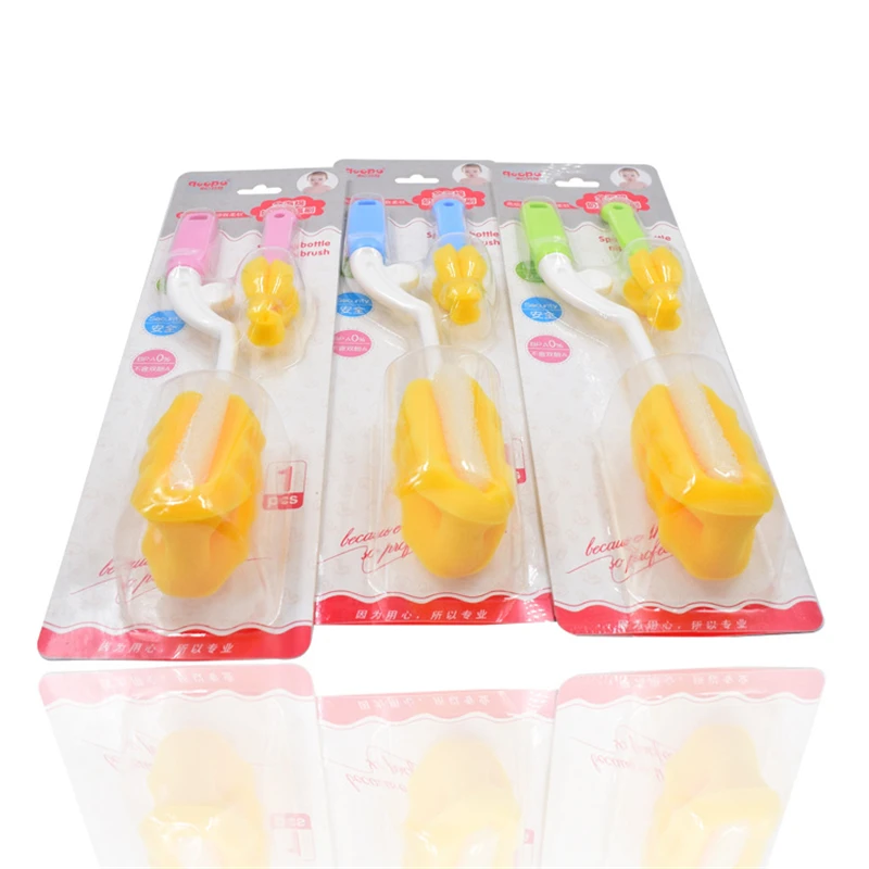 

Baby Bottle Brushes Sponge Baby Bottle Nipple Brushes 360 Degree Rotating Spin Bottle Brushes NPS002GXY128