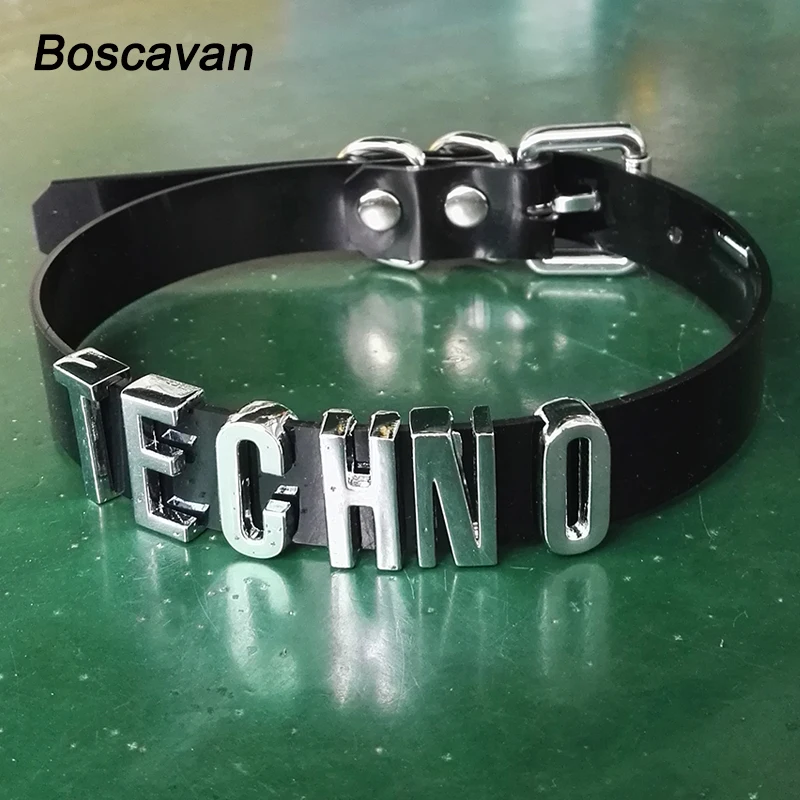 Handmade Customised Choker Black Personalised Letter Cosplay Small Letters Word Collar | Украшения и аксессуары