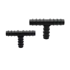 DN16 DN20 Колючая Тройник PE соединители труб трехсторонняя полимерная трубка пластиковая капельная линия капельного орошения шланга фитинги 50 шт