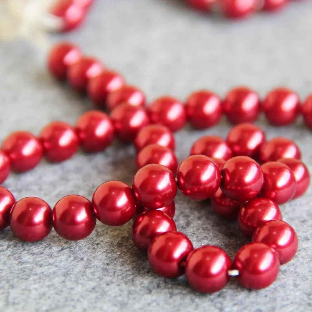 Бусины из ракушек и жемчуга 10 мм 15 дюймов|gift player|gift boxes for braceletsbracelet red |