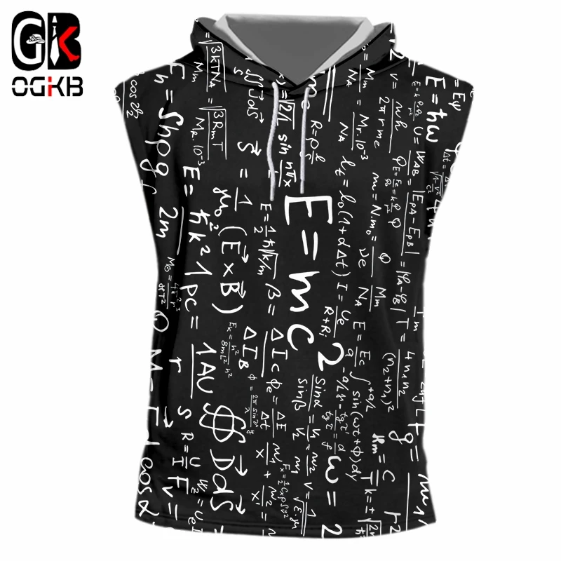 OGKB Мужская футболка с капюшоном и коротким рукавом большой размер 5XL|Майки| |