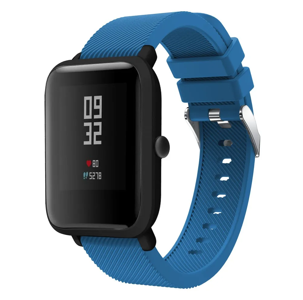 Мягкий силиконовый аксессуар часы Wirstband для Huami Amazfit Bip Молодежные часы сменный Браслет умные часы с ремнем