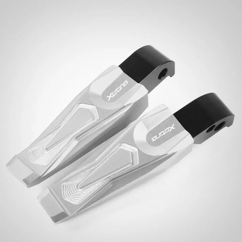 Sliver Для KYMCO XCITING S 400 XCITING S400 400S CNC алюминиевые мотоциклетные Пассажирские подножки, задние педали для ног - Цвет: Sliver