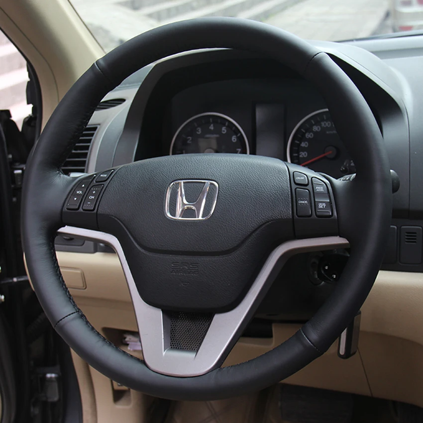 Case for Honda CRV 2007-2011 Steering wheel covers Car styling DIY genuine leather Anti-slip breathable | Автомобили и мотоциклы