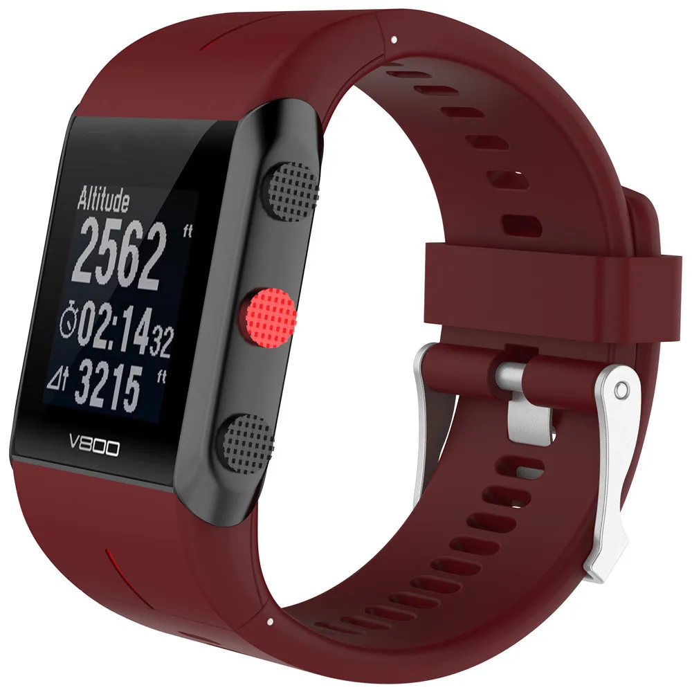 Силиконовый резиновый ремешок Del для часов POLAR V800 Watch TD830 Прямая поставка|silicone wrist