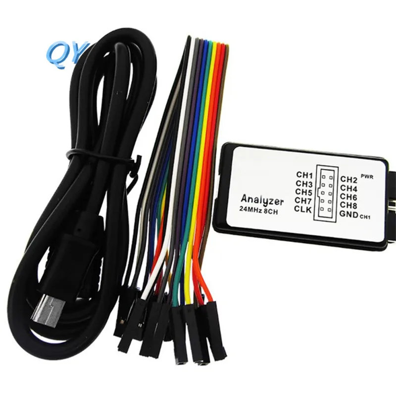 1pcs New Arrival USB Logic Analyzer 24M 8CH MCU ARM FPGA DSP debug tool | Электроника