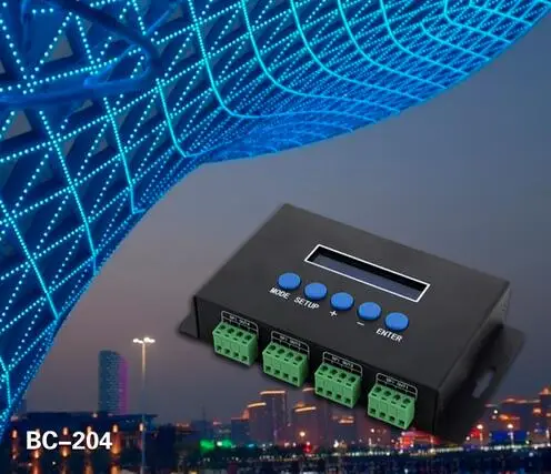 

BC-204 DC5V-24V 4 канала Artnet для контроллера освещения SPI /DMX pixel