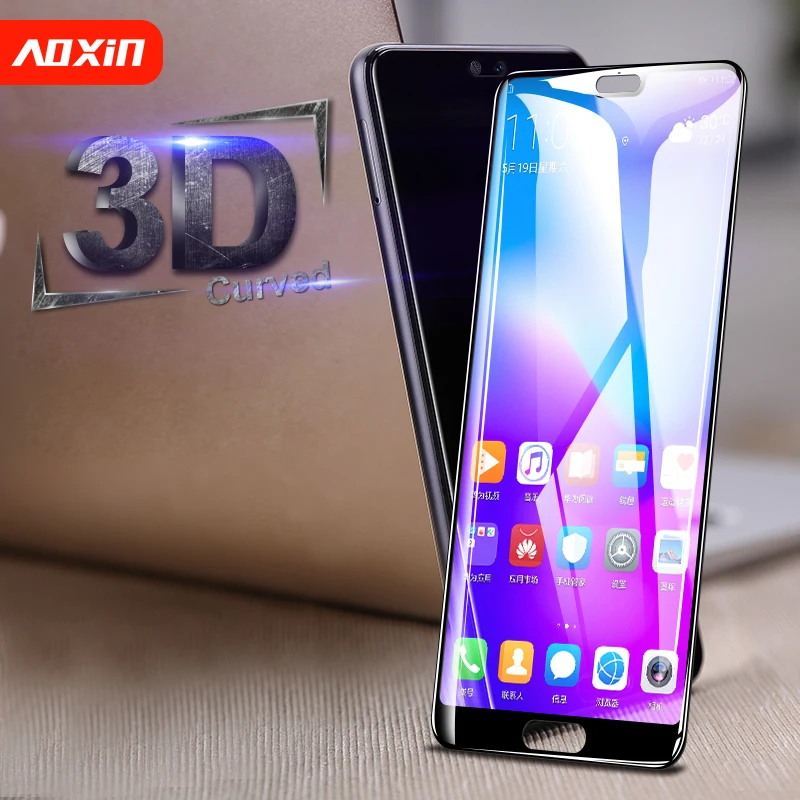 AOXIN 9 H 3D изогнутое полное покрытие из закаленного стекла для huawei P20 Lite Pro Защита