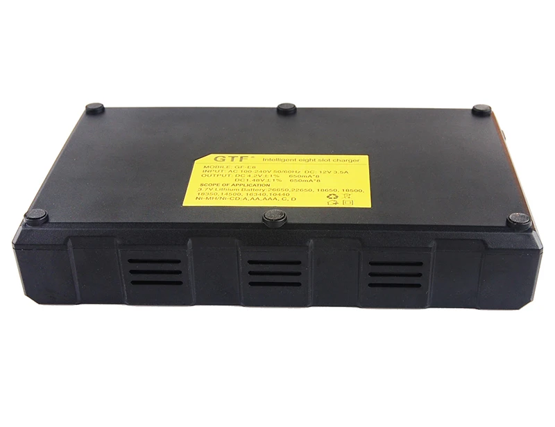 GTF ЕС штепсель зарядного устройства для 18650 26650 21700 AA AAA 18350 V/3,7 V/3,2 V/1,2 V/1,5 V литиевая NiMH Ni-Cd батарея