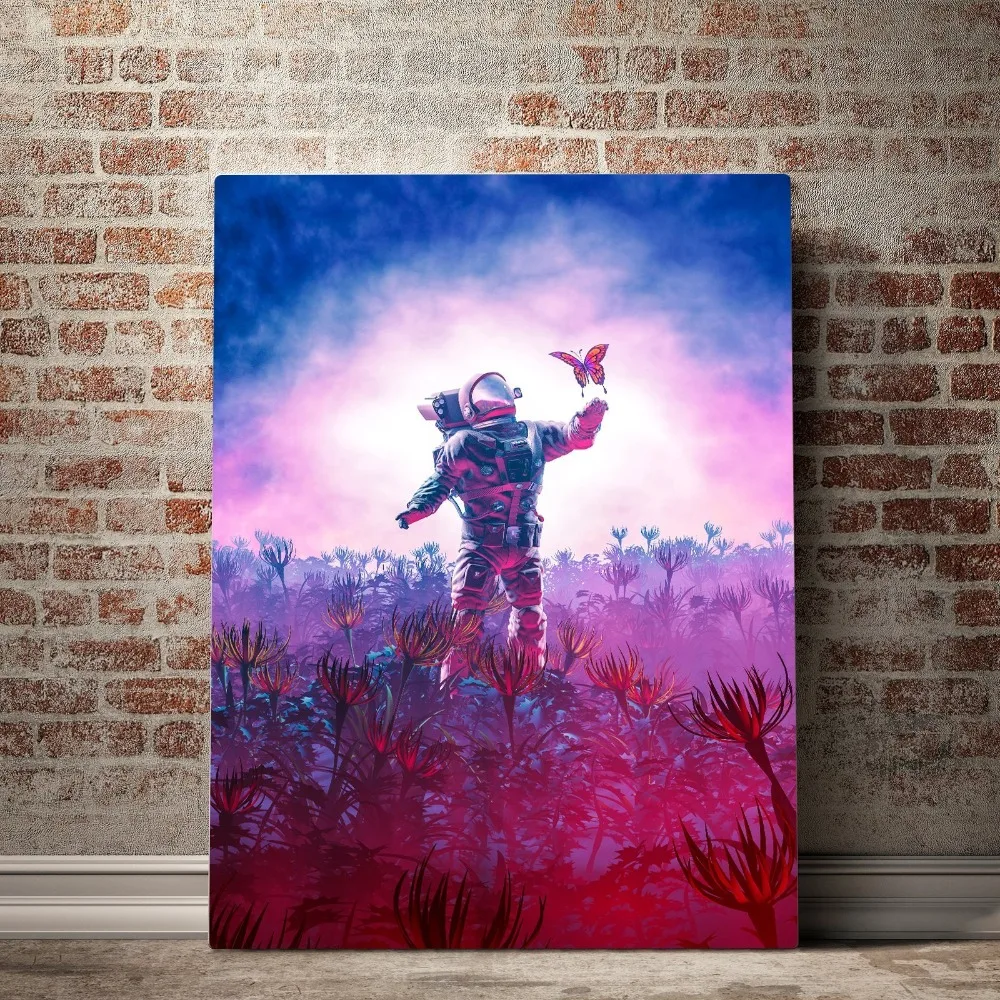 

Modular Posters Modern Printed 1 Panel Astronaut Traveler Caderos Wall Art Canvas Pictures Paintings Home Decoration Framework
