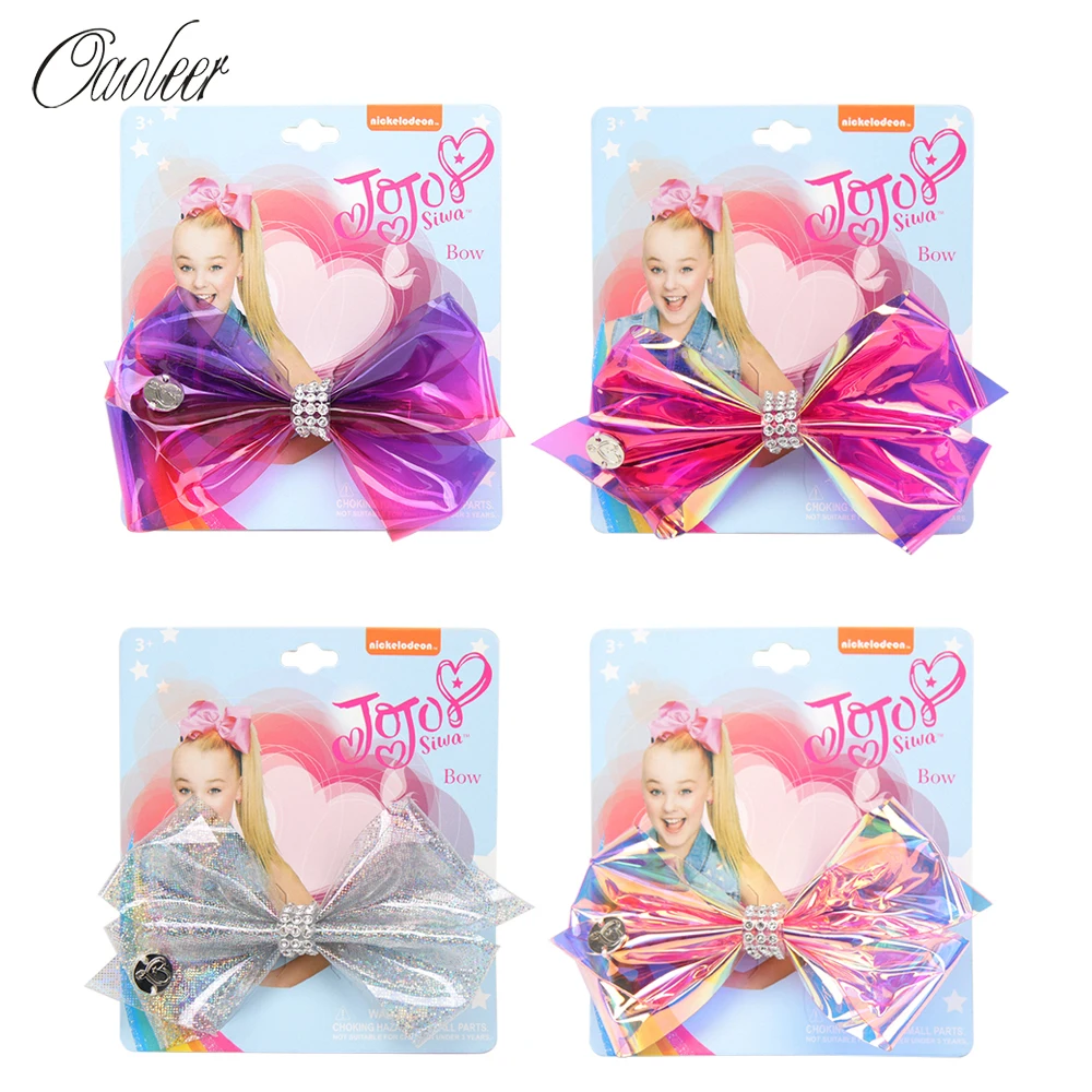 

Oaoleer Hair Accessories 5 Inch Jelly Bows for Girls Handmade Waterproof Hair Bows for Children Summer Swimming Hairbow Headwear